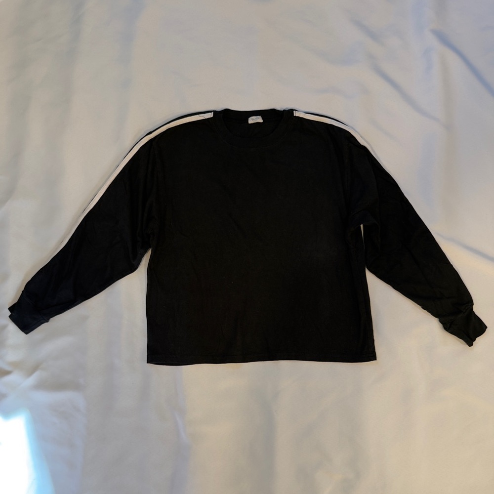 Brandy Melville Striped Sleeve Top